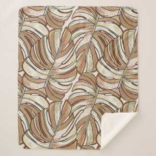 Tropisches Muster. Grafikdesign mit phantastischen Sherpadecke