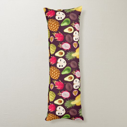 Tropisches Muster Kissen (Rückseite (Vertikal))