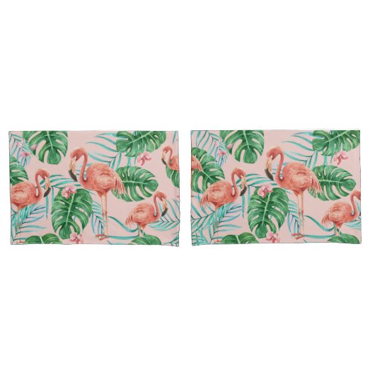 Tropisches Muster Kissenbezug (Vorderseite-Set)