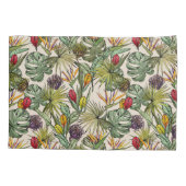 Tropisches Muster Kissenbezug (Rückseite-Links)