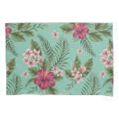 Tropisches Muster Kissenbezug (Vorderseite-Links)