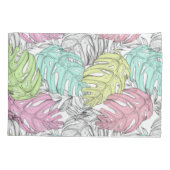 Tropisches Muster Kissenbezug (Rückseite-Links)