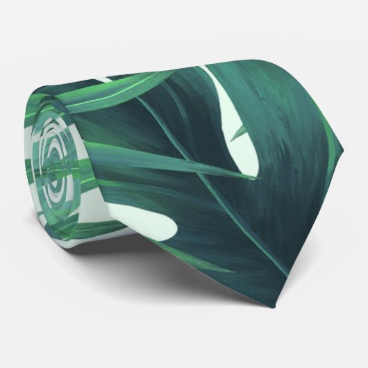 Tropisches Muster Krawatte (Gerollt)