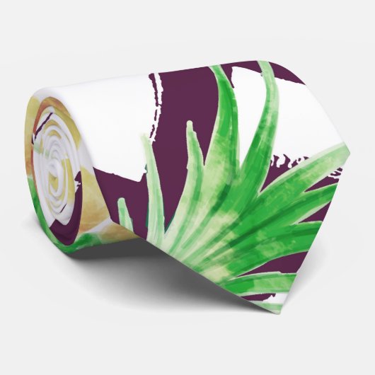 Tropisches Muster Krawatte (Gerollt)
