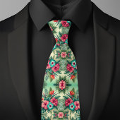 Tropisches Muster Krawatte