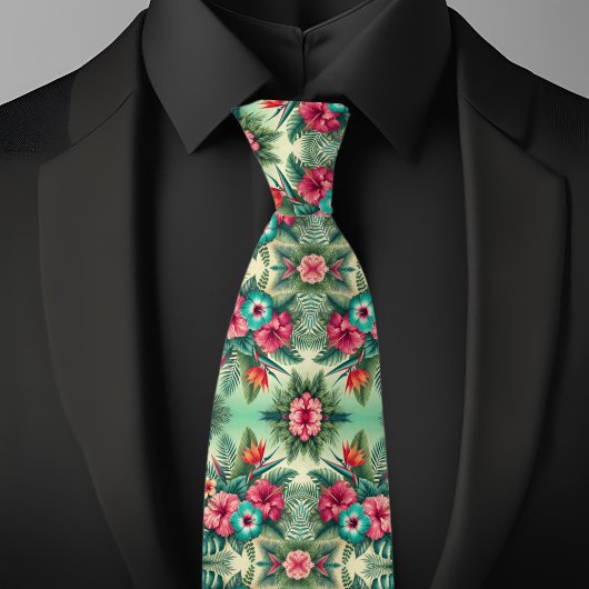 Tropisches Muster Krawatte