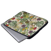 Tropisches Muster Laptopschutzhülle (Vorne Knopf)