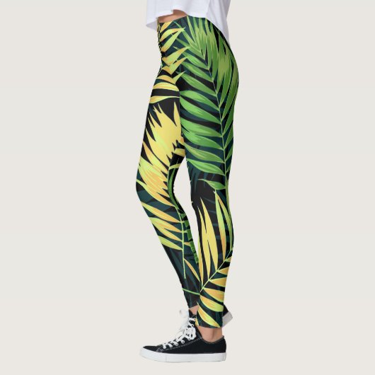 Tropisches Muster Leggings (Links)