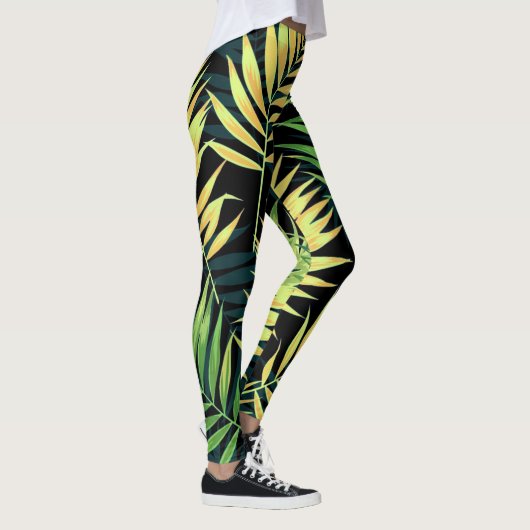 Tropisches Muster Leggings (Rechts)