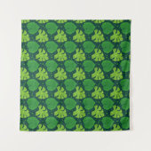 Tropisches Muster mit Blätter aus Liman und Monste Wandteppich (Vorderseite (Horizontal))