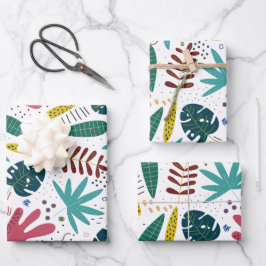 Tropisches Muster mit bunten Blätter