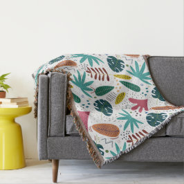 Tropisches Muster mit bunten Blätter Decke