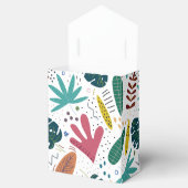 Tropisches Muster mit bunten Blätter Geschenkschachtel (Geöffnet)