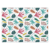 Tropisches Muster mit bunten Blätter Tischdecke (Vorderseite (Horizontal))