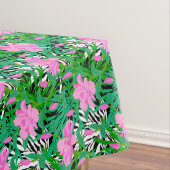 Tropisches Muster mit Dschungel-Blumen Tischdecke (Beispiel)