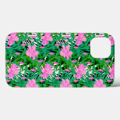 Tropisches Muster mit DschungelBlume Case-Mate iPhone Hülle (Rückseite (Horizontal))