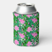Tropisches Muster mit DschungelBlume Dosenkühler (Kanne Rückseite)