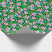 Tropisches Muster mit DschungelBlume Geschenkpapier (Ecke)