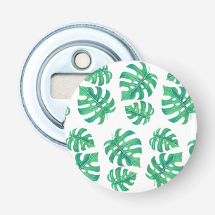 Tropisches Muster mit Monstera-Blätter Flaschenöffner