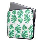 Tropisches Muster mit Monstera-Blätter Laptopschutzhülle (Vorderseite Links)