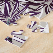 Tropisches Muster mit Palmen und Vögeln. Puzzle (Seite)