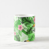 Tropisches Muster mit Toucan Kaffeetasse (Mittel)