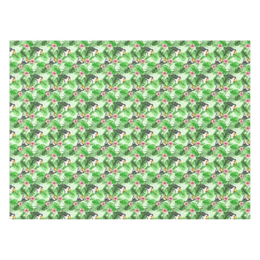 Tropisches Muster mit toucan Tischdecke (Vorderseite (Horizontal))