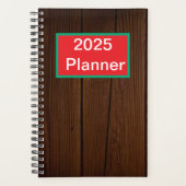 Tropisches Muster Monogramm Planer (Vorderseite)