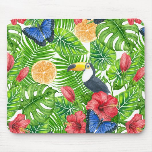 tropisches Muster Mousepad (Vorne)