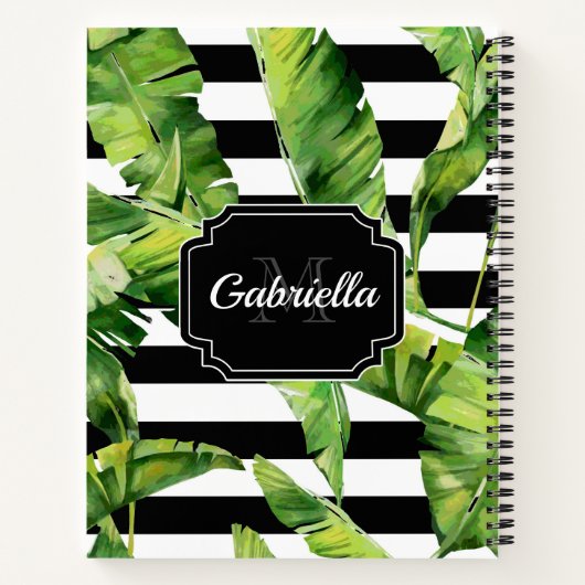 Tropisches Muster Notizblock (Rückseite)