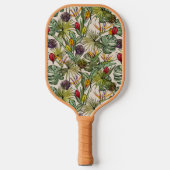 Tropisches Muster Pickleball Schläger (Vorderseite)