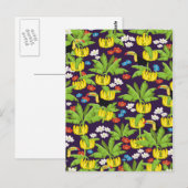 tropisches Muster Postkarte (Vorne/Hinten)