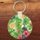tropisches Muster Schlüsselanhänger (Vorderseite)