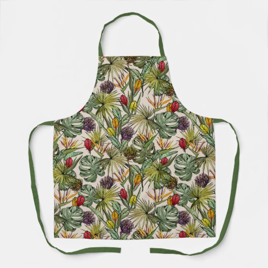 Tropisches Muster Schürze (Vorderseite)