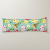 Tropisches Muster Seitenschläferkissen (Rückseite)