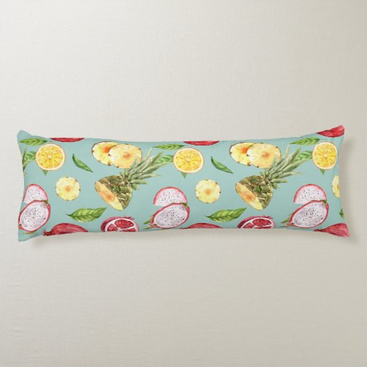 Tropisches Muster Seitenschläferkissen (Rückseite)