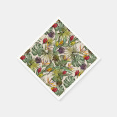 Tropisches Muster Serviette (Ecke)