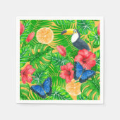 tropisches Muster Serviette (Vorderseite)