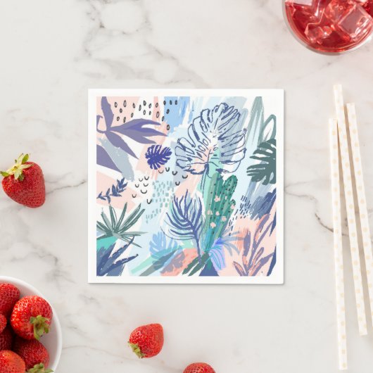 Tropisches Muster Serviette (Beispiel)