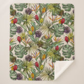 Tropisches Muster Sherpadecke (Vorderseite)