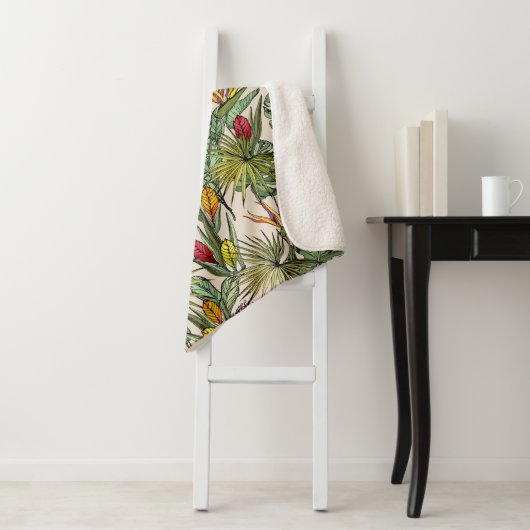 Tropisches Muster Sherpadecke (Beispiel)