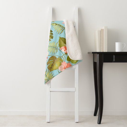 tropisches Muster Sherpadecke (Beispiel)