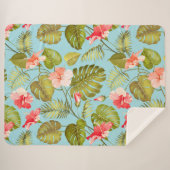 tropisches Muster Sherpadecke (Vorderseite (Horizontal))