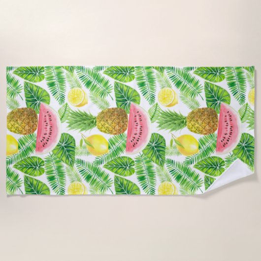 tropisches Muster Strandtuch (Vorderseite)