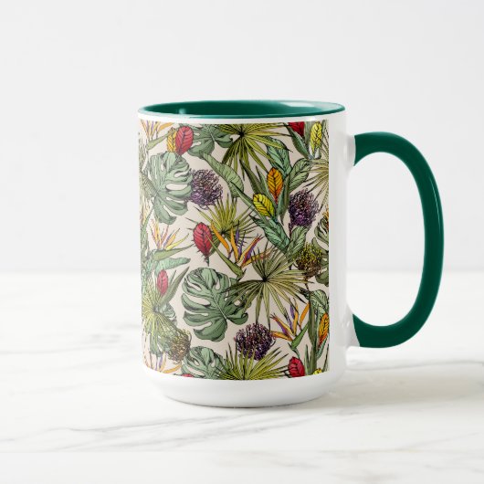 Tropisches Muster Tasse (Rechts)