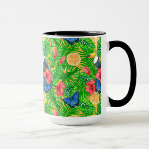 tropisches Muster Tasse