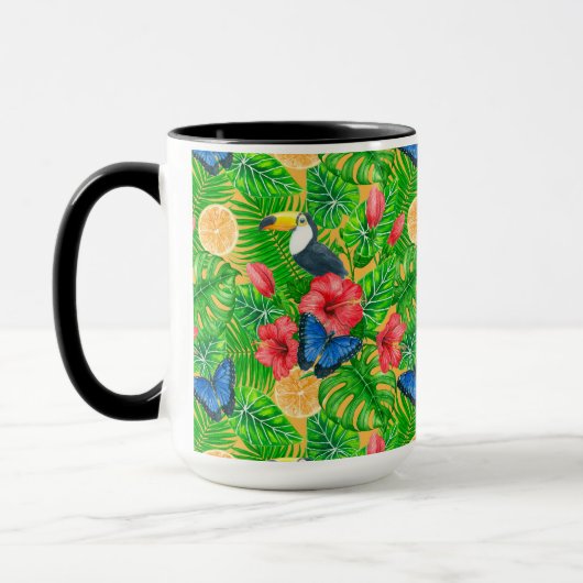 tropisches Muster Tasse (Links)