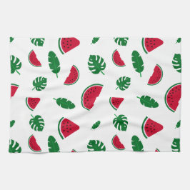tropisches Muster, Wassermelonmuster, tropischer O Geschirrtuch