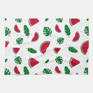 tropisches Muster, Wassermelonmuster, tropischer O Geschirrtuch