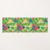 tropisches Muster Yogamatte (Vorderseite (Horizontal))